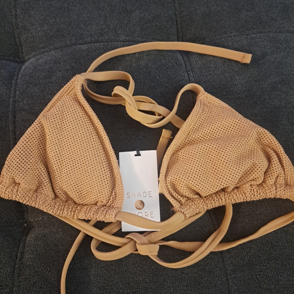 Shade & Shore Tan Bikini Top